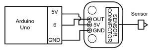  Arduino Uno and liquid level sensor schematics