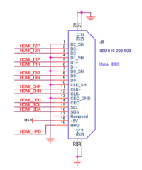  Raspberry HDMI port connection schematic